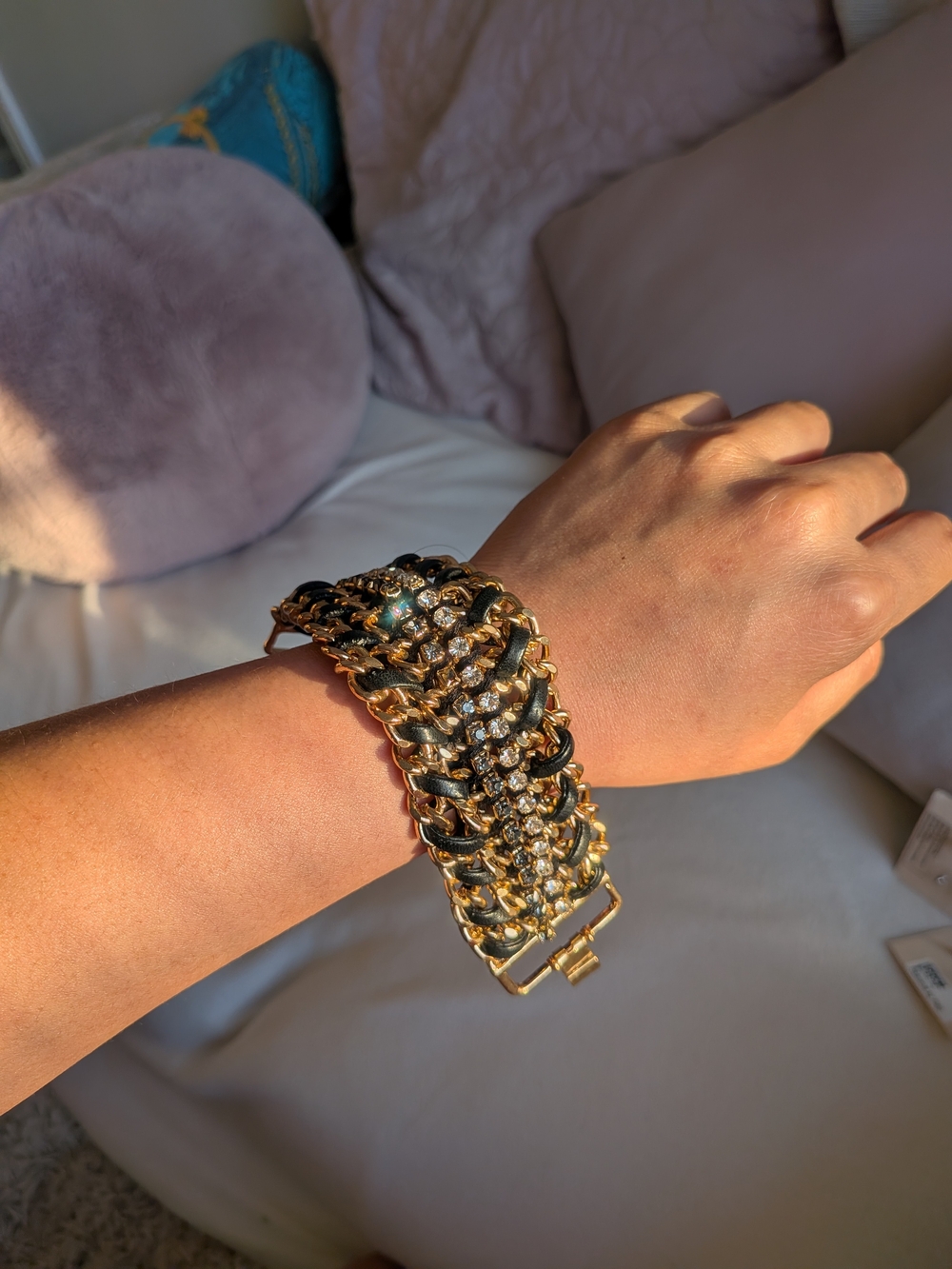 Leather Woven Chain Bracelet